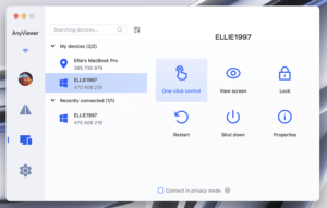 Connect to the Remote Device from Your Mac with One Click