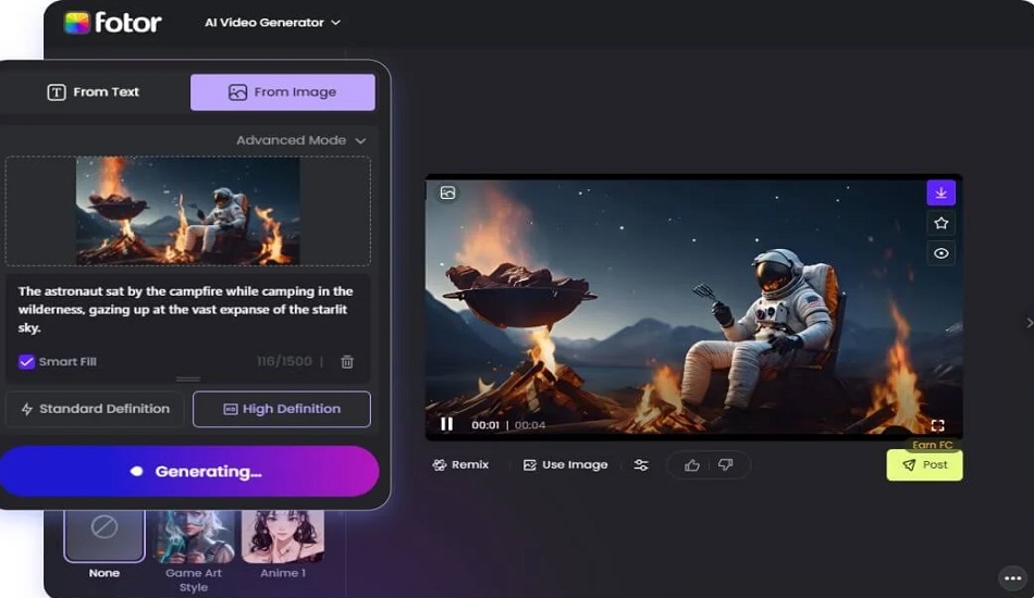 Fotor AI Video Generator